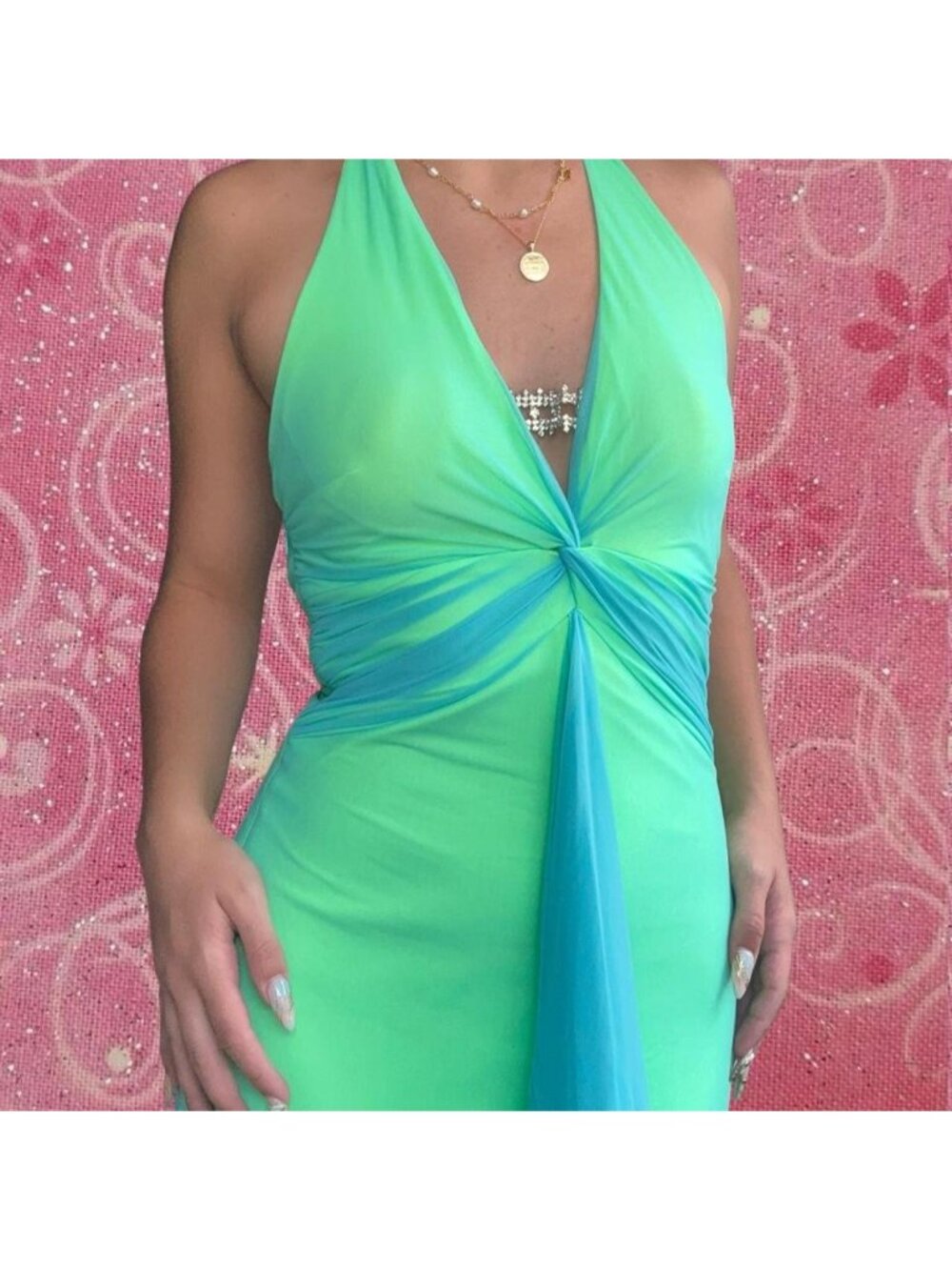 Vintage Cache designer maxi dress